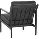 Gilmore Black / Black Leather Lounge Chair